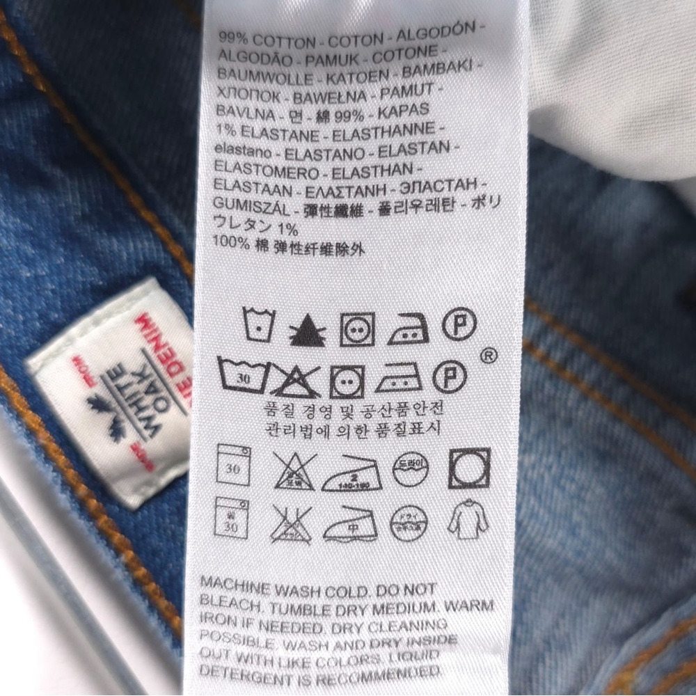 Levi’s WHITE OAK CONE DENIM Button Fly Jeans 29 High Rise Raw Hem 22861-0001 - Picture 13 of 15